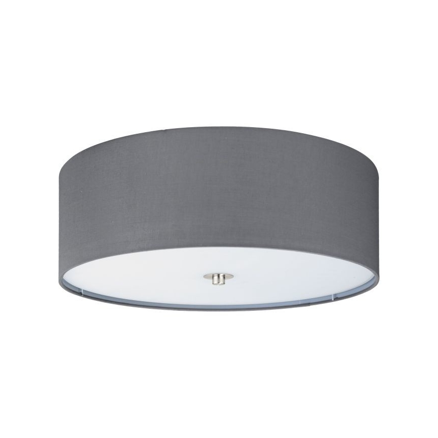 Eglo 55277 - Pilkas lubinis šviestuvas PASTERI 3xE27/25W/230V, skersmuo 47,5 cm