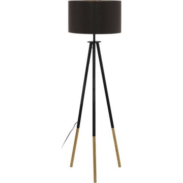 Eglo 55291 - Toršeras BIDFORD 1xE27/60W/230V juoda/ruda