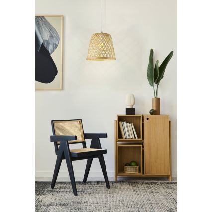 Eglo 55696 - Pakabinamas šviestuvas ant laido KIRKCOLM 1xE27/60W/230V smėlio spalvos