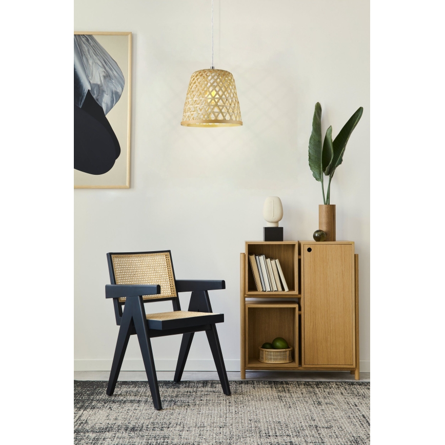 Eglo 55696 - Pakabinamas šviestuvas ant laido KIRKCOLM 1xE27/60W/230V smėlio spalvos
