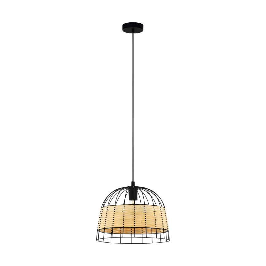 Eglo 55709 - Pakabinamas sietynas ANWICK 1xE27/40W/230V rotangas