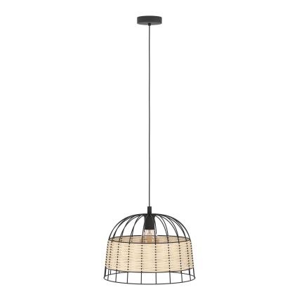 Eglo 55709 - Pakabinamas sietynas ANWICK 1xE27/40W/230V rotangas