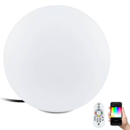 Eglo 55784 - LED RGBW Lauko šviestuvas MONTEROLO-C 1xE27/9W/230V IP65 diametras 39 cm + nuotolinio valdymo pultas