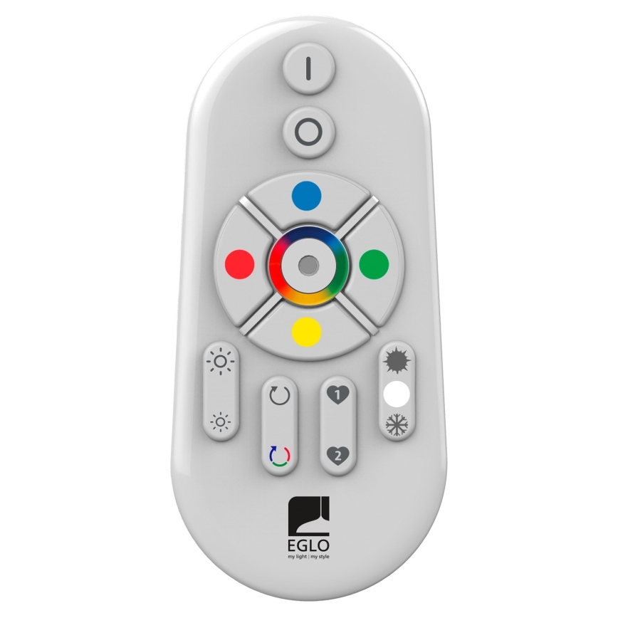 Eglo 55784 - LED RGBW Lauko šviestuvas MONTEROLO-C 1xE27/9W/230V IP65 diametras 39 cm + nuotolinio valdymo pultas