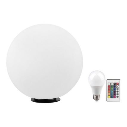 Eglo 55786 - LED RGBW Lauko šviestuvas MONTEROLO-C 1xE27/9W/230V 2700-6500K IP65 diametras 30 cm + nuotolinio valdymo pultas