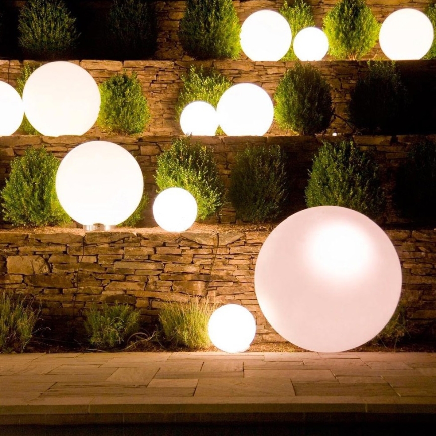 Eglo 55786 - LED RGBW Lauko šviestuvas MONTEROLO-C 1xE27/9W/230V 2700-6500K IP65 diametras 30 cm + nuotolinio valdymo pultas