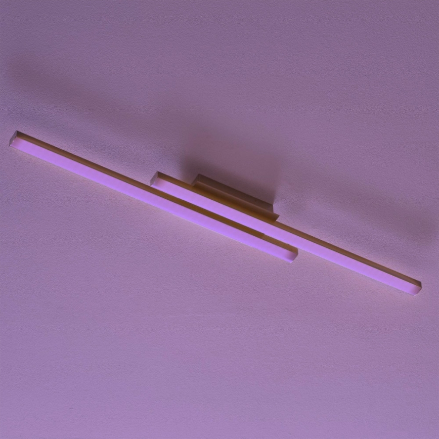 Eglo 55971 - LED RGBW reguliuojamas lubinis šviestuvas FRAIOLI-C LED/34W/230V 2700-6500K matinis chromas + nuotolinio valdymo pultas