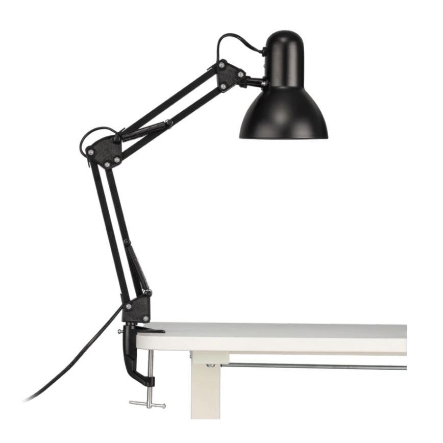 Eglo 56043 - LED stalinė lempa su spaustuku 1xE14/4,9W/230V juoda