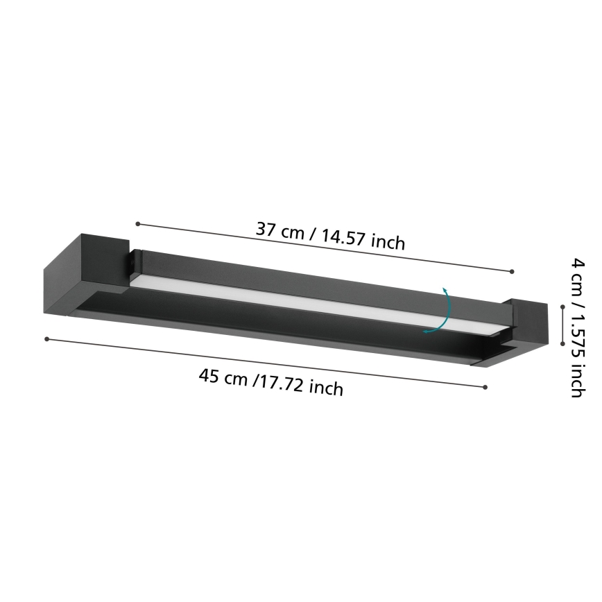Eglo 56464 - LED vonios veidrodžio apšvietimas GEMILIANA LED/8,9W/230V 4000K 45 cm IP44
