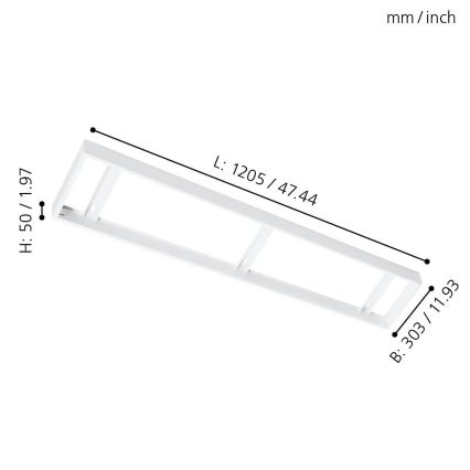 Eglo - Rėmas lubų panelei 1205x303mm