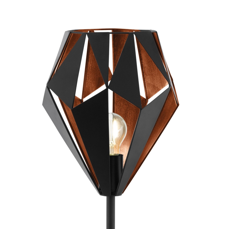 Eglo 62838 - Toršeras CARLTON PRO 1xE27/60W/230V juoda