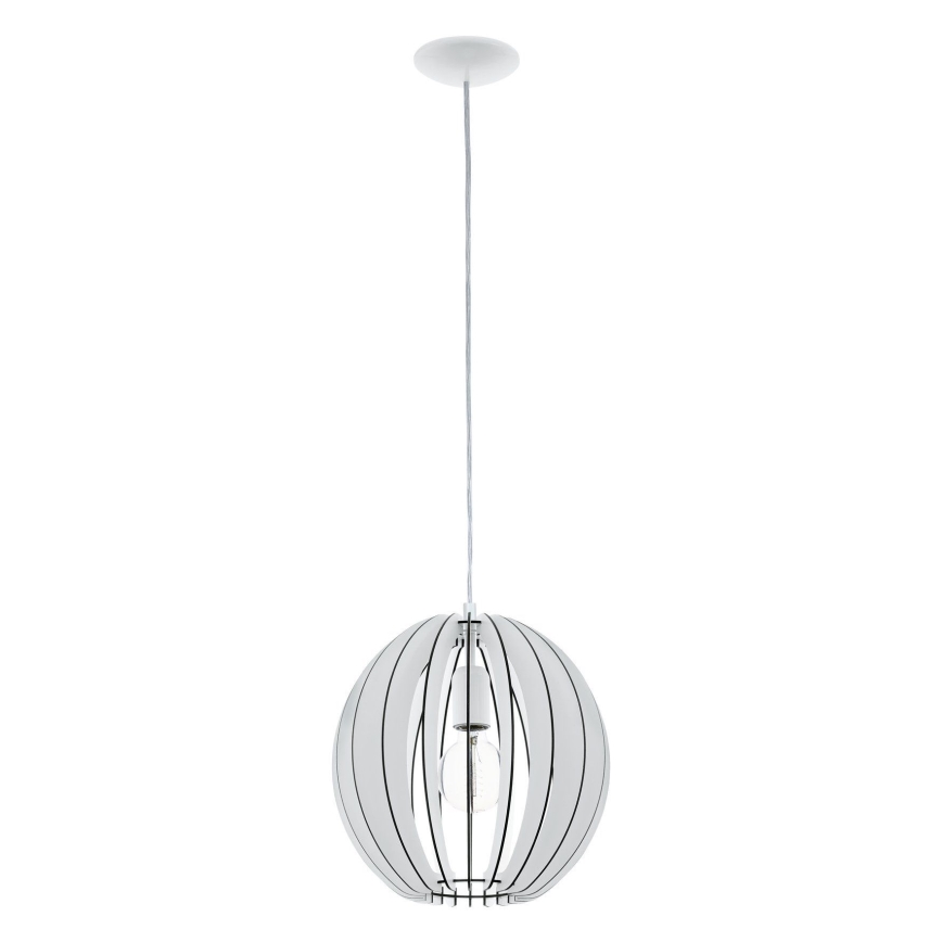 Eglo 63247 - Pakabinamas sietynas COSSANO PRO 1xE27/60W/230V diametras 30 cm balta