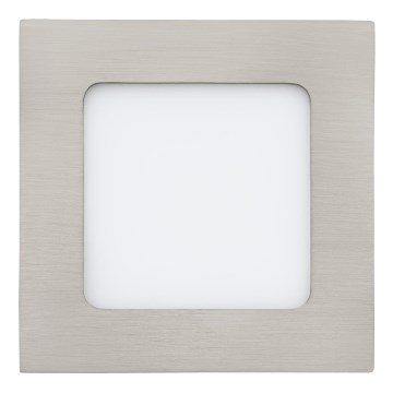 Eglo 64608 - LED įleidžiamas lubinis šviestuvas FUEVA 1 PRO LED/5,5W/230V 3000K 12x12 cm matinis chromas