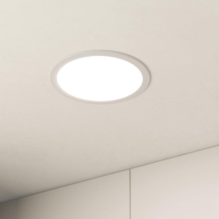 Eglo 64628 - LED įleidžiamas lubinis šviestuvas FUEVA PRO LED/19W/230V 3000K diametras 22,5 cm balta