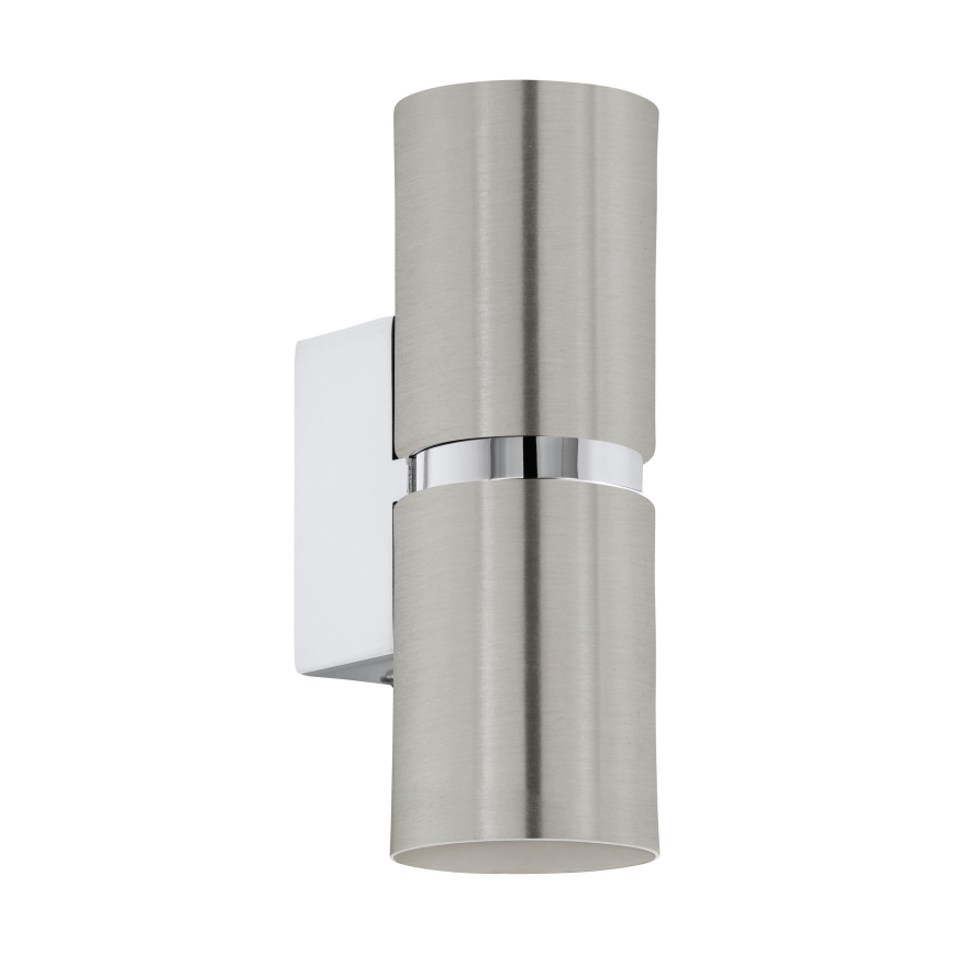 Eglo 64794 - LED sieninis šviestuvas PASSA PRO 2xGU10/3,3W/230V 3000K matinis chromas