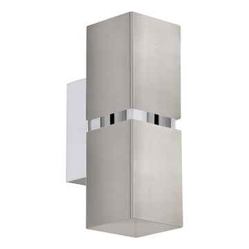 Eglo 64797 - LED sieninis šviestuvas PASSA PRO 2xGU10/3,3W/230V 3000K matinis chromas