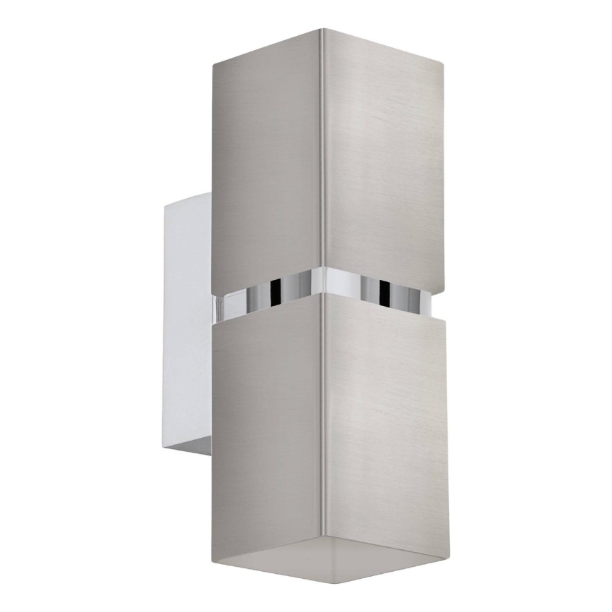 Eglo 64797 - LED sieninis šviestuvas PASSA PRO 2xGU10/3,3W/230V 3000K matinis chromas