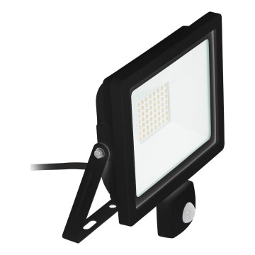 Eglo 64872 - LED prožektorius su jutikliu FILETTI LED/30W/230V 3000K IP44 juoda