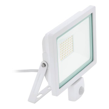 Eglo 64874 - LED prožektorius su jutikliu FILETTI LED/10W/230V 3000K IP44 balta