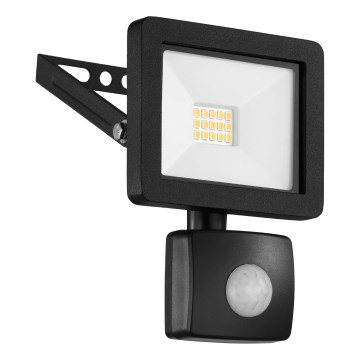 Eglo 64878 - LED prožektorius su jutikliu FILETTI LED/10W/230V 4000K IP44 juoda