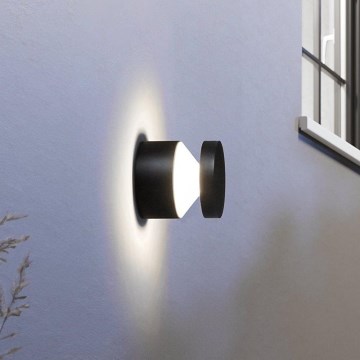Eglo 65038 - LED lauko sieninis šviestuvas MELZO PRO LED/11W/230V 3000K IP44 juodas