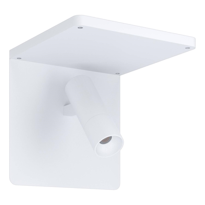 Eglo 67562 - LED Sieninis šviestuvas su lentyna CIGLIE LED/8,1W/230V balta
