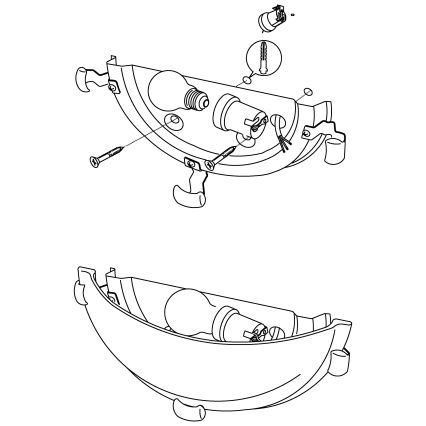 Eglo - Sieninis šviestuvas 1xE27/60W/230V alabastrinis stiklas