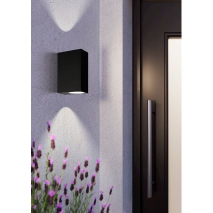Eglo 74023 - Lauko sieninis šviestuvas SCOGLIERA 2xGU10/5W/230V IP44