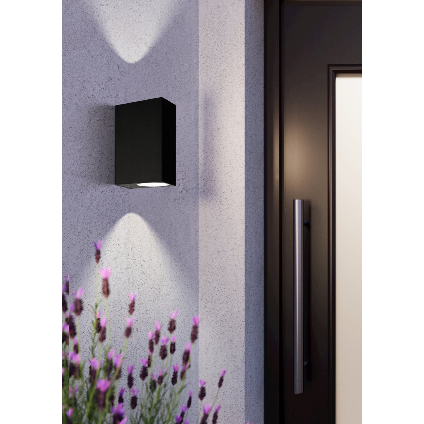 Eglo 74023 - Lauko sieninis šviestuvas SCOGLIERA 2xGU10/5W/230V IP44