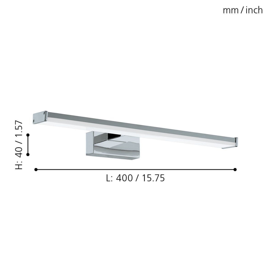 Eglo 74051 - LED vonios veidrodžio apšvietimas GALENZANA LED/7,4W/230V 4000K 40 cm IP44 blizgus chromas