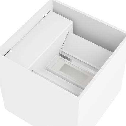 Eglo - LED reguliuojamas įkraunamas lauko sieninis šviestuvas su judesio ir sutemų jutikliu LED/2,2W/5V IP44 balta