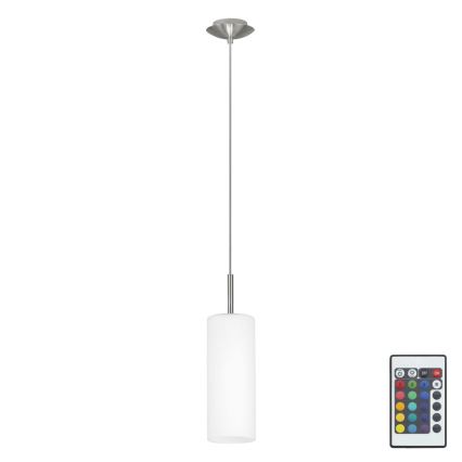 Eglo 75251 - LED RGB Pritemdomas, ant virvės kabinamas, lubinis šviestuvas ELLUNO-C E27/7,5W/230V