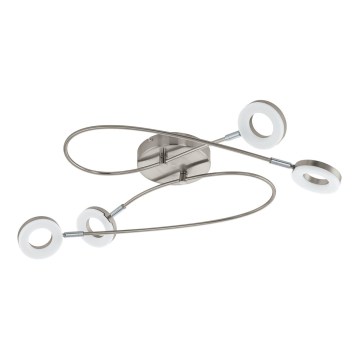 Eglo 75255 - LED lubinis šviestuvas MOSANO 4xLED/3,8W/230V 3000K matinis chromas