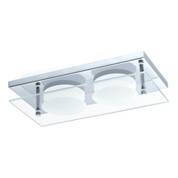Eglo 75327 - LED lubinis šviestuvas ABIOLA 2xLED/6W/230V blizgus chromas