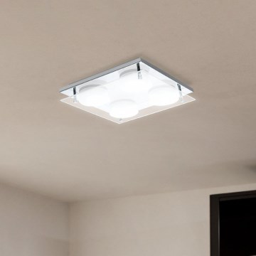 Eglo 75329 - LED lubinis šviestuvas ABIOLA 4xLED/6W/230V blizgus chromas