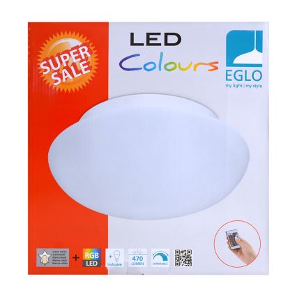 Eglo 75351 - LED RGB Pritemdomas lubinis šviestuvas ELLA-C 1xE27/7,5W/230V