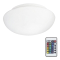 Eglo 75351 - LED RGB reguliuojamas lubų šviestuvas ELLA-C 1xE27/7,5W/230V + nuotolinio valdymo pultas