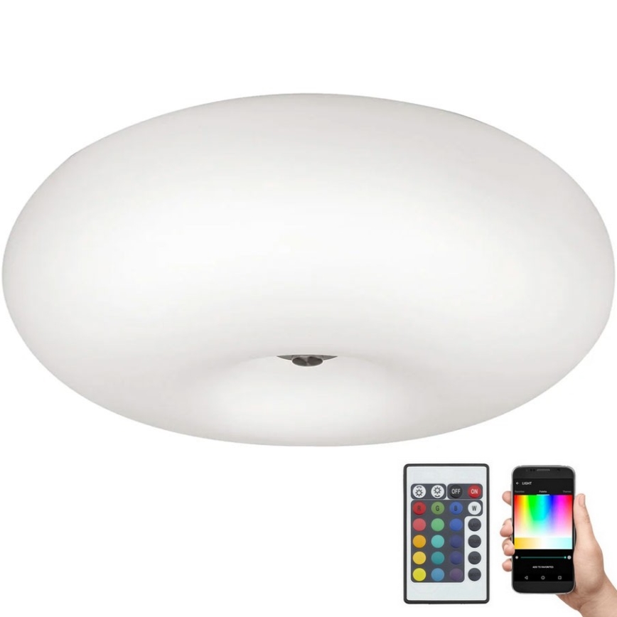 Eglo 75353 - LED RGBW Reguliuojamas lubinis šviestuvas OPTICA-C 2xE27/7,5W/230V diametras 35 cm + nuotolinio valdymo pultas