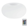 Eglo 75355 - LED RGB reguliuojama stalinė lempa OPTICA-C 2xE27/7,5W/230V skersmuo 28 cm + nuotolinio valdymo pultas