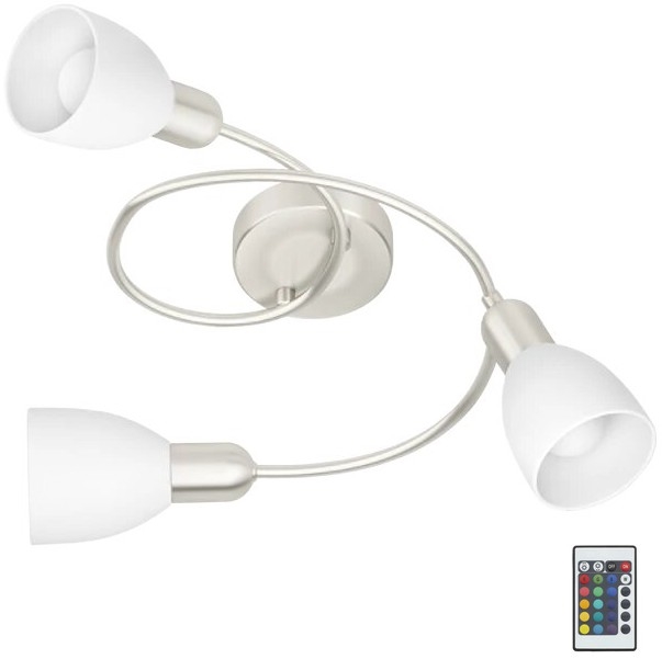 Eglo 75388 - LED RGBW Tvirtinamas pritemdomas sietynas GRIMSEY-C 3xE14/4W/230V + nuotolinio valdymo pultas