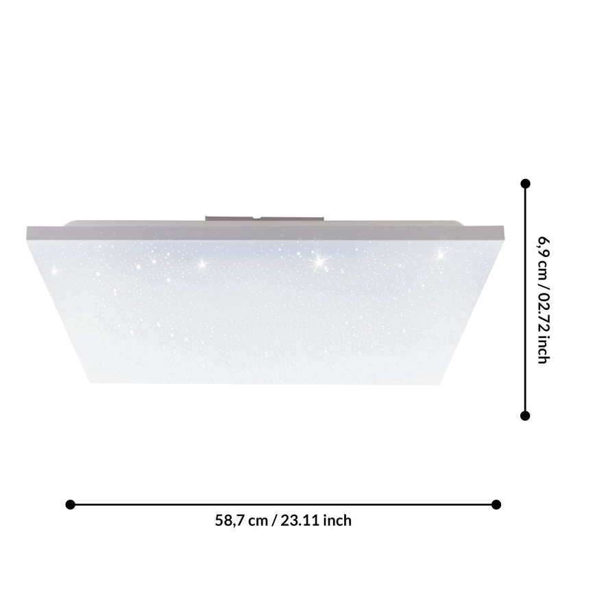 Eglo 75618 - LED Ant pagrindo montuojama panelė CALEMAR-S LED/32W/230V 4000K 60x60 cm
