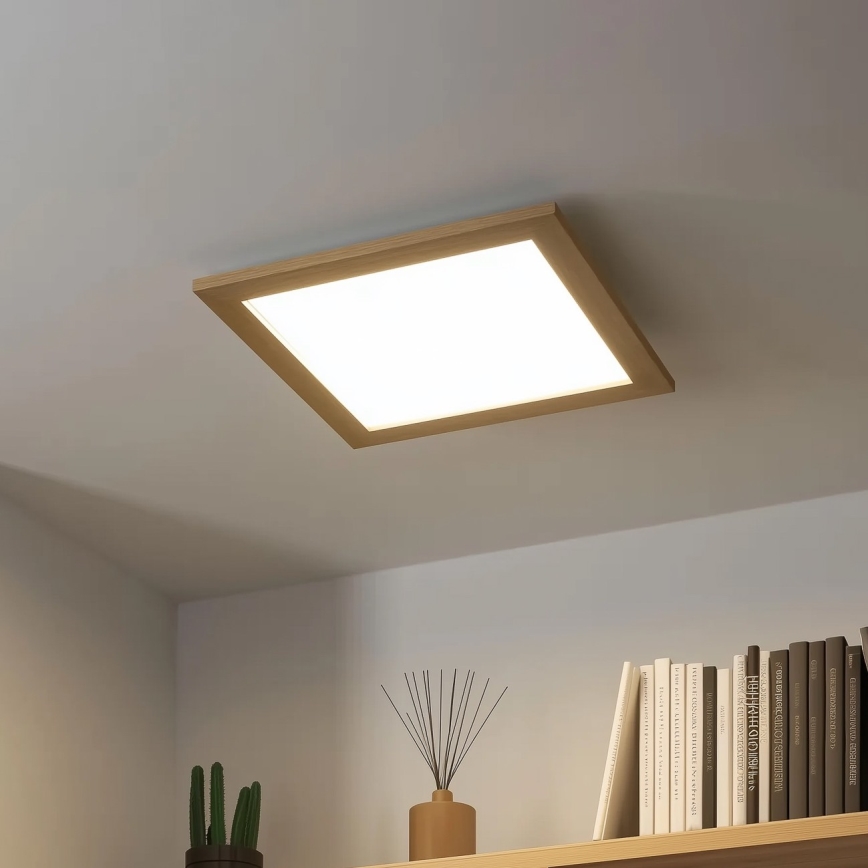 Eglo 75643 - LED lubinis šviestuvas CALEMAR LED/19W/230V 4000K 43,7x43,7 cm ąžuolas