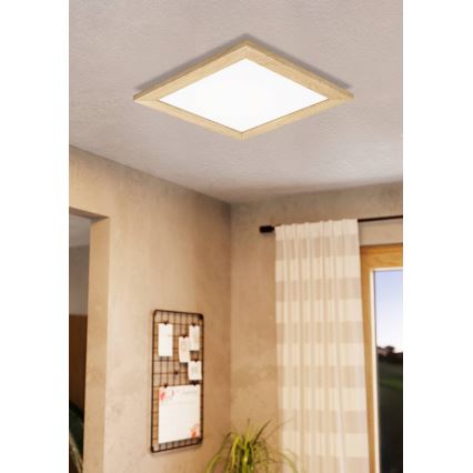 Eglo 75643 - LED lubinis šviestuvas CALEMAR LED/19W/230V 4000K 43,7x 43,7 cm ruda