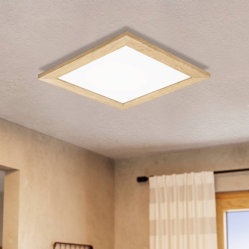 Eglo 75643 - LED lubinis šviestuvas CALEMAR LED/19W/230V 4000K 43,7x 43,7 cm ruda