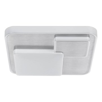 Eglo 75666 - LED lubinis šviestuvas LEPRESO LED/19,5W/230V 38,5x38,5 cm matinis chromas