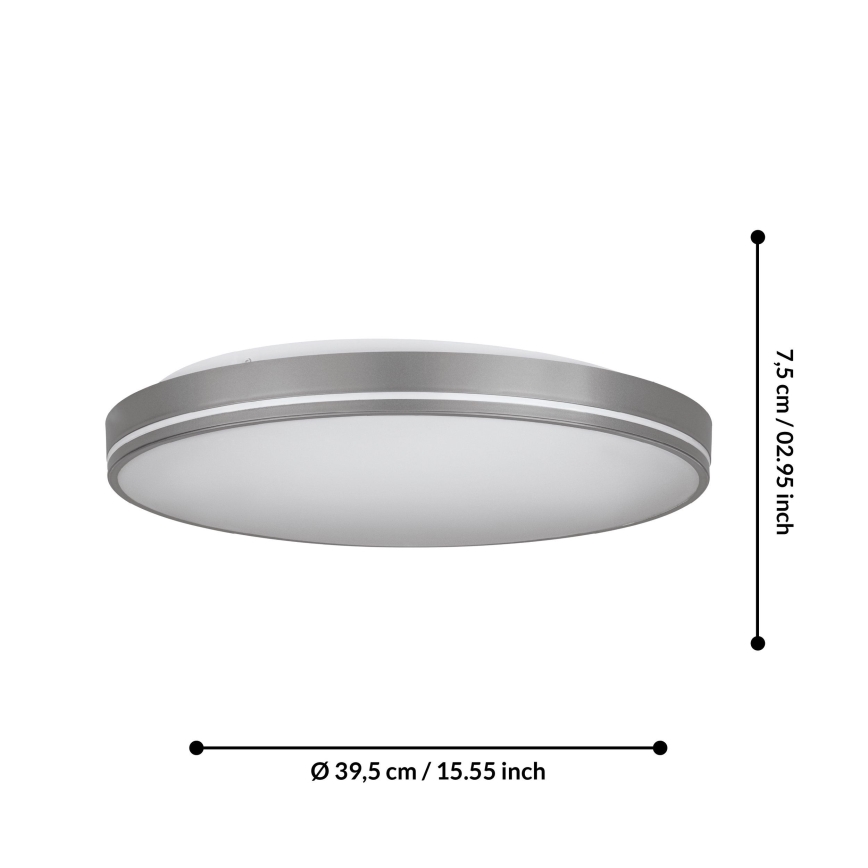 Eglo - LED Reguliuojamas lubinis šviestuvas LED/22W/230V 3000-6500K + valdymo pultas