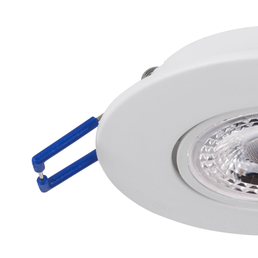 Eglo 75763 - KOMPLEKTAS 3x LED įleidžiamas lubinis šviestuvas ZUJAR LED/3,4W/230V balta