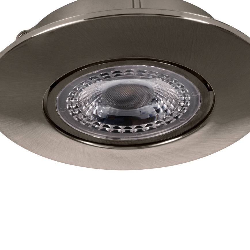 Eglo 75765 - KOMPLEKTAS 3x LED įleidžiamas lubinis šviestuvas ZUJAR LED/3,4W/230V matinis chromas