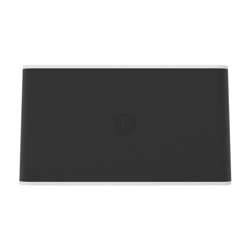 Eglo - dimeriuojamas įkraunamas valdomas lietimu lauko sieninis LED šviestuvas LED/5W/5V 2000 mAh 3000/4000/6500K IP44 juodas