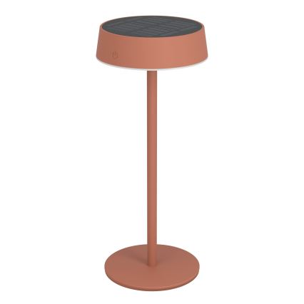 Eglo - LED reguliuojamo ryškumo saulės įkraunama jutiklinė stalo lempa LED/3W/5V 3000-6000K 1800 mAh IP44 oranžinė